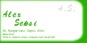 alex sepsi business card